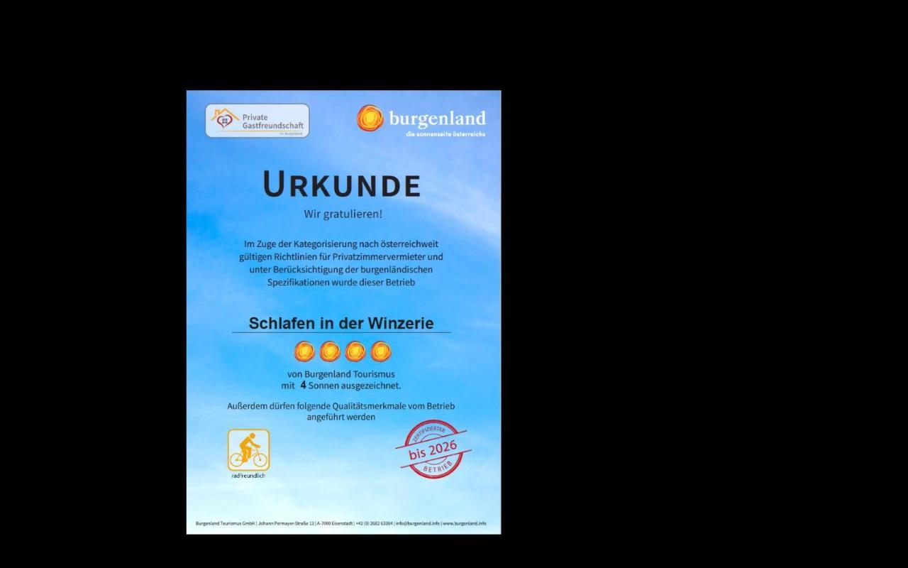 Schlafen In Der Winzerie Apartment Йойс Екстериор снимка